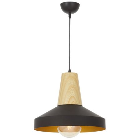 Czarna lampa wisząca w styli skandynawskim, nad stół i do pokoju - ZOLI
