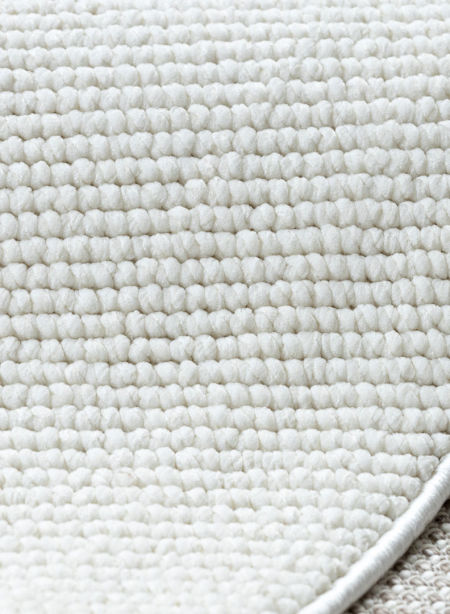 Dywan pętelkowy w stylu boho, biały/kremowy/ecru, do sypialni lub salonu - CASABLANCA