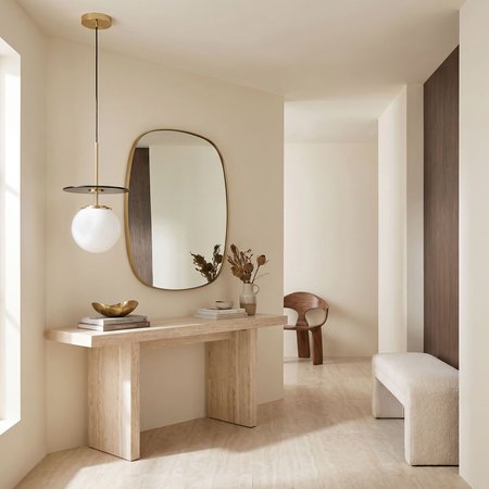 Elegancka, złota lampa wisząca z białym, szklanym kloszem DALTONA W1