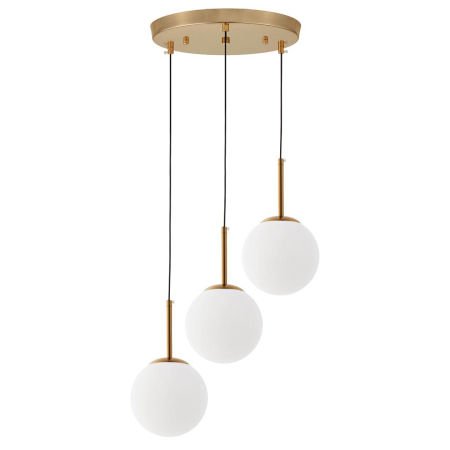 Nowoczesna, mosiężna lampa wisząca, potrójna FREDICA W3