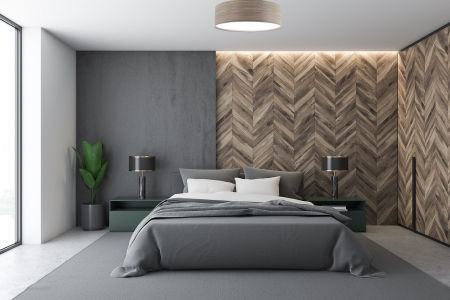 Beżowo-brązowa lampa sufitowa, walcowy plafon ze strukturalnej tkaniny o naturalnym wyglądzie LUNN