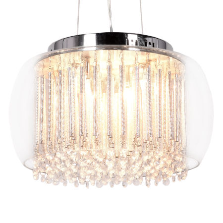 Szklana lampa wisząca GUSTO przezroczysta kryształowa nowoczesna