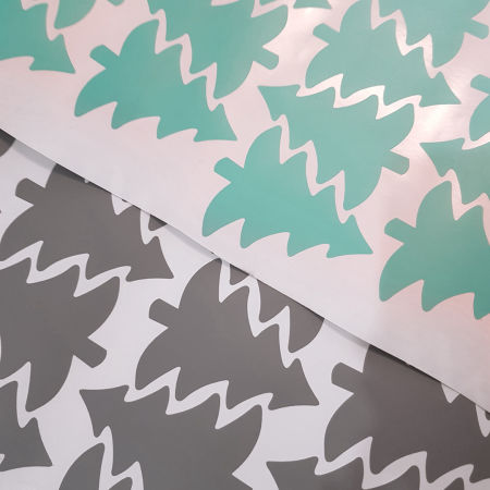 Naklejki CHOINKI DRZEWKA świąteczne na ścianę, szyby, okna (różne kolory)