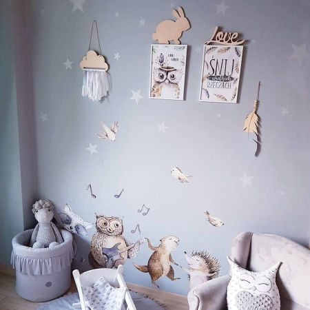 Ozdoba drewniana KRÓLIK na ścianę lub do postawienia