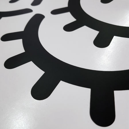 Naklejki OCZY OCZKA ZAMKNIĘTE na ścianę, meble, szyby, okna, lustro, samoprzylepne