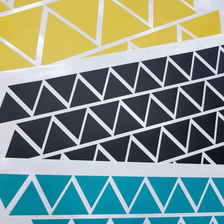 Naklejki TRÓJKĄTY na ścianę, meble, szyby, okna, lustro, samoprzylepne