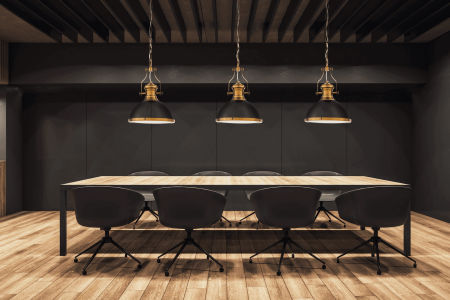 Industrialna czarno-mosiężna metalowa lampa loft ETTORE na łańcuchu