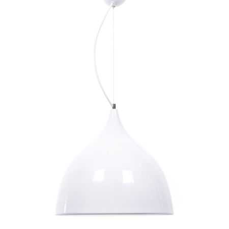 Lampa wisząca VITTORIO biała, modny zwis sufitowy