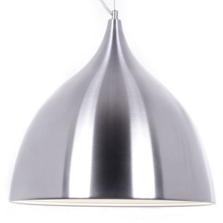 Lampa wisząca VITTORIO srebrna metalowa sufitowa loftowa