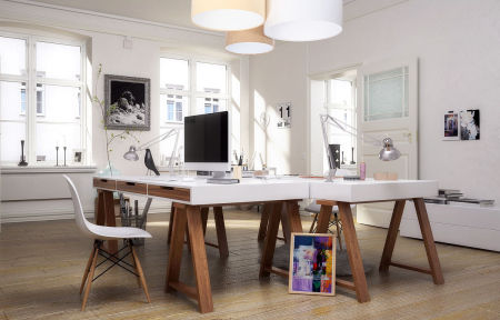 Kremowo-beżowo-biała lampa sufitowa, plafoniada z walcowymi, welurowymi abażurami LOGAN