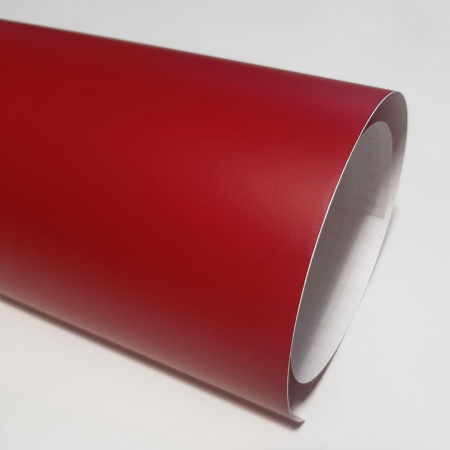 Okleina meblowa samoprzylepna folia CZERWONA dekoracyjna