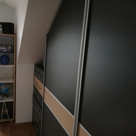 Okleina meblowa samoprzylepna folia CIEMNOSZARA dekoracyjna