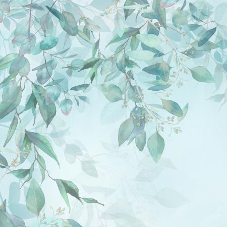 Akwarelowa fototapeta dekoracyjna na ścianę - różowe FLAMINGI NA TURKUSOWEJ ŁĄCE