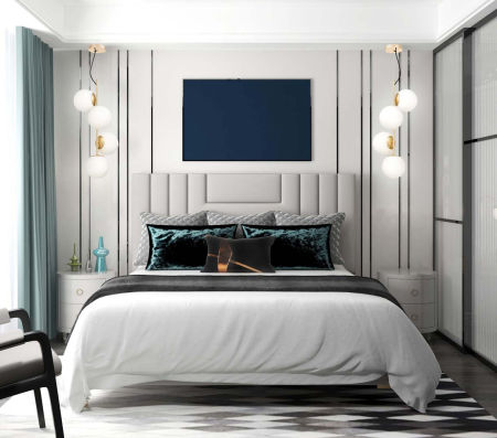 Elegancka, złota lampa wisząca z białymi, szklanymi kloszami, pionowa STELVIO W4