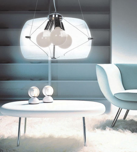 Lampa wisząca GLOBO przezroczysta