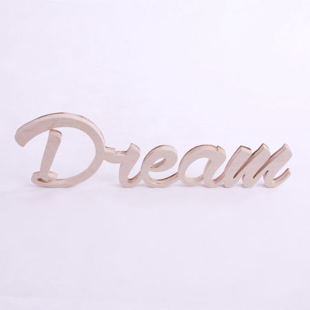 Drewniany napis DREAM stojący lub na ścianę