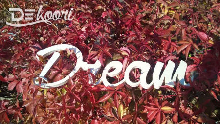 Drewniany napis DREAM stojący lub na ścianę