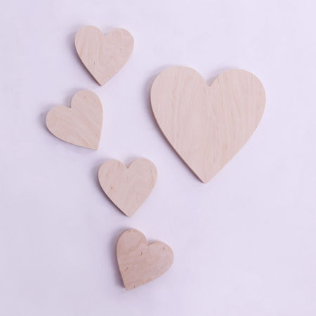 Dekoracja, ozdoba z drewna SERCE, SERDUSZKO