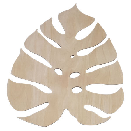 Drewniana podstawka, podkładka ozdobna LIŚĆ MONSTERA