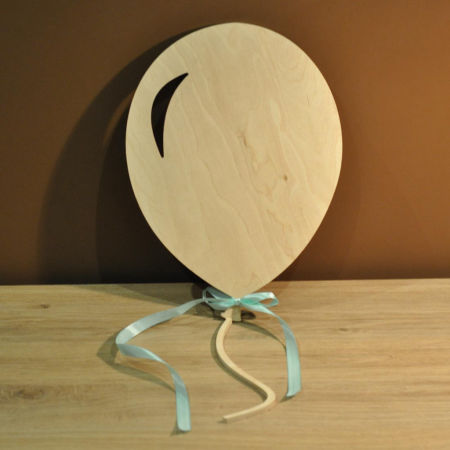 BALON z drewna, dekoracja ścienna do powieszenia na ścianę