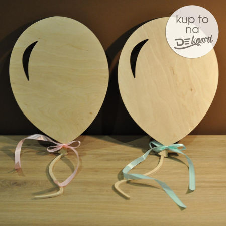 BALON z drewna, dekoracja ścienna do powieszenia na ścianę