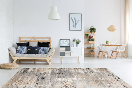 Stylowy szary dywan postarzany Magic Fabric