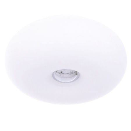 Biały plafon, lampa sufitowa BIANTE, okrągła, gładka szklana oprawa