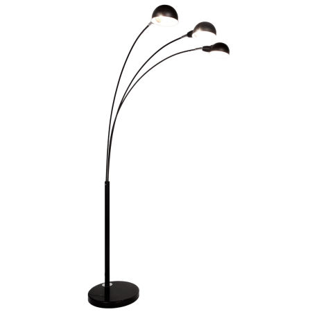 Nowoczesna czarna lampa podłogowa WALLSCOT trójramienna metalowa