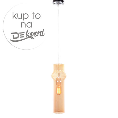 Lampa wisząca szklana VARIUS bursztynowa