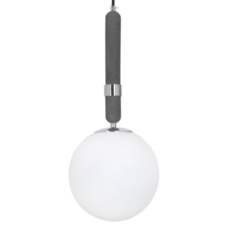 Lampa wisząca GRANINO D20 w stylu glamour, chromowane elementy, biały klosz
