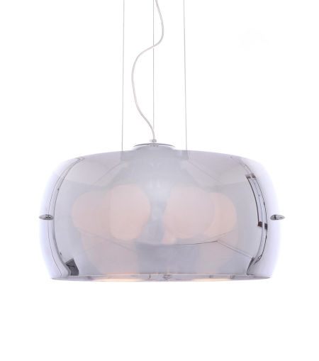 Nowoczesna szklana lampa wisząca NANO chromowana wielopunktowa