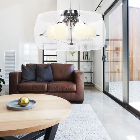 Elegancka szklana lampa wisząca NANO przezroczysta elegancka