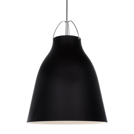 Czarna, nowoczesna lampa skandynawska loft RAYO wisząca, metalowa