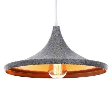 Nowoczesna, granitowo-złota lampa wisząca FOGGI 12C, industrialna, minimalistyczna