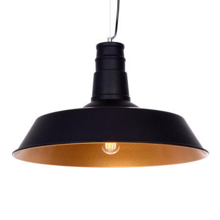 Lampa wisząca industrialna loft SAGGI czarna, metalowa, skandynawska