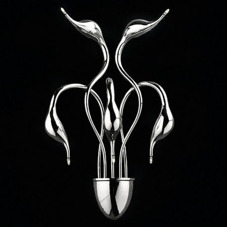 Chromowany kinkiet MAGICA W5 designerski kształt wielopunktowy