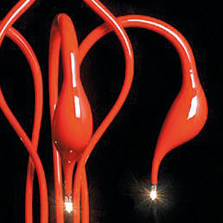 Kinkiet nowoczesny MAGICA W5 czerwony designerska lampa ścienna