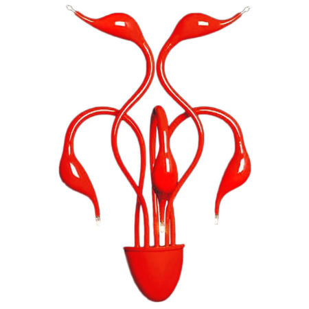 Kinkiet nowoczesny MAGICA W5 czerwony designerska lampa ścienna