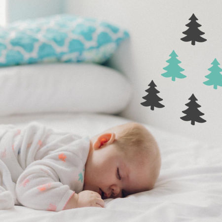 Naklejki CHOINKI DRZEWKA świąteczne na ścianę, szyby, okna (różne kolory)