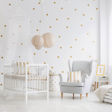 Naklejki KROPKI, GROSZKI, GROCHY na ścianę, meble, szyby, okna, lustro, samoprzylepne