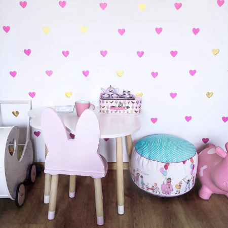 Naklejki SERDUSZKA, SERCA na ścianę, meble, szyby, okna, lustro, samoprzylepne