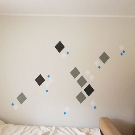 Naklejki ROMBY na ścianę, meble, szyby, okna, lustro, samoprzylepne