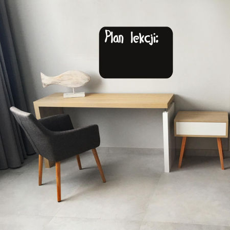 Naklejka TABLICA kredowa PROSTOKĄTNA do pisania kredą, na ścianę, lodówkę