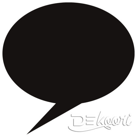 Naklejka kredowa DYMEK KOMIKSOWY ścienna, modna, do pisania i ścierania