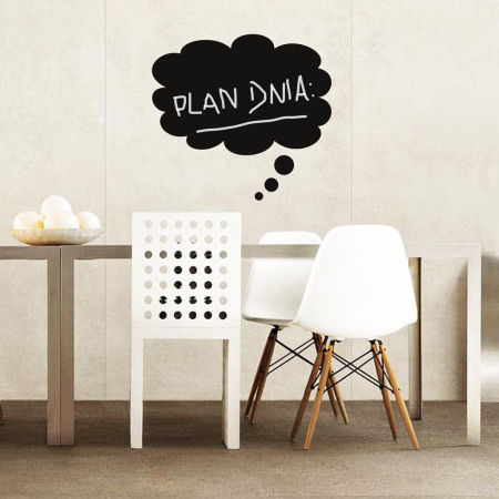 Naklejka kredowa DYMEK CHMURKA na lustro, ścianę, do pisania kredą, modna