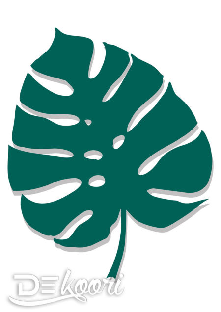 Plakat na ścianę liść MONSTERA 1 zielony