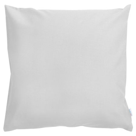 Poszewka szara na poduszkę dekoracyjna jednokolorowa gładka skandynawska loft