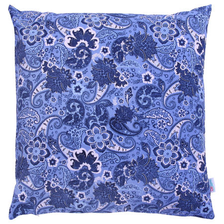 Poszewka na poduszkę w orientalny niebieski granatowy wzór PAISLEY indyjski turecki