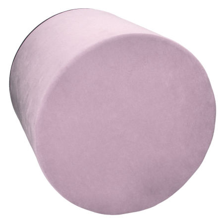 Różowy puf welurowy pudrowy róż miękki modny stylowy glamour