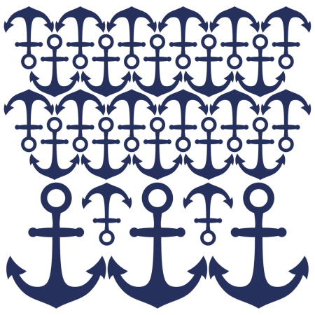 Samoprzylepne naklejki dla dzieci w kotwice